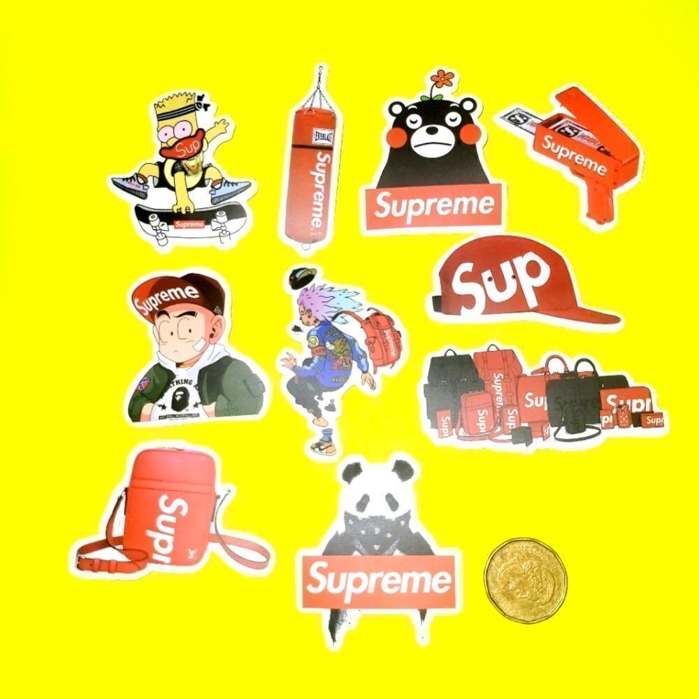 3/$20  brand new 10x Supreme waterproof stickers